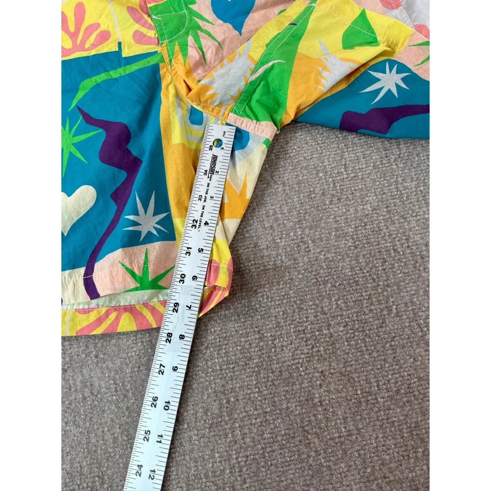 Faherty Quiksilver Mens 34 Board Shorts Multi Color Abstract Heart Print Swim
